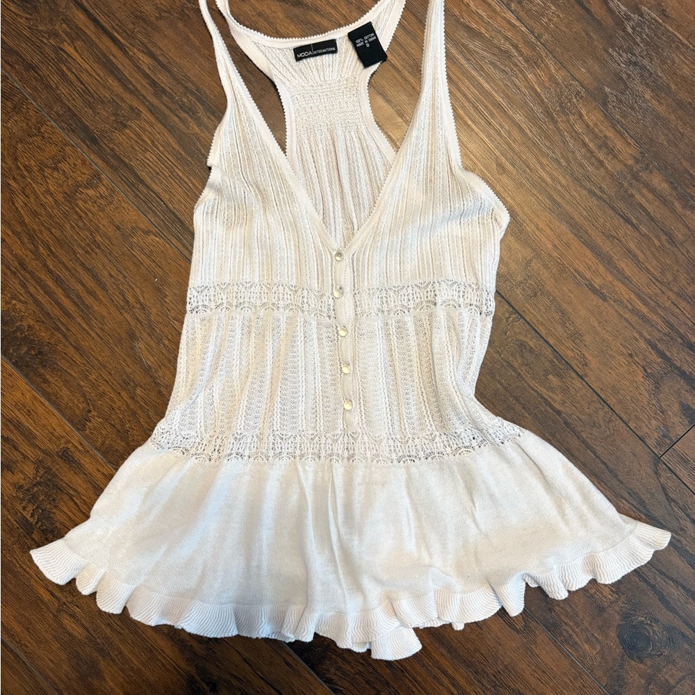 Moda International Ruffled Blouse